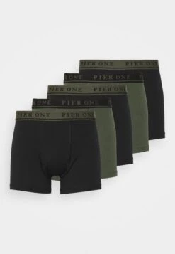 Pier One 5 PACK - Panties - Black/mottled Dark Grey -Pier One Verkaufsgeschäft 00955010cec94d048deaec05ec199c27