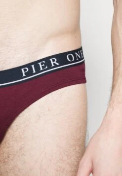 Pier One BRANDED WAISTBAND BRIEFS 3 PACK - Slip - Dark Blue /green/bordeaux -Pier One Verkaufsgeschäft 208437927cd54529b2ae47a824e20a21