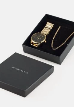 Pier One SET - Uhr - Gold-coloured 13 Pier One SET - Uhr - Gold-coloured -Pier One Verkaufsgeschäft 259314e335c54499a18a1d7bf0eb6f1e