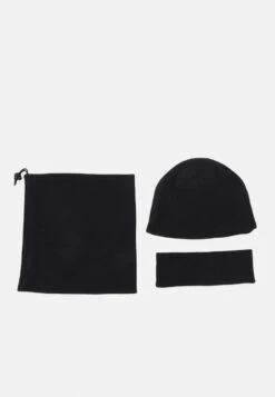 Pier One FLEECE UNISEX SET - Mütze - Black -Pier One Verkaufsgeschäft 2d2217826bb64e768a7e39ae427c56f1 1