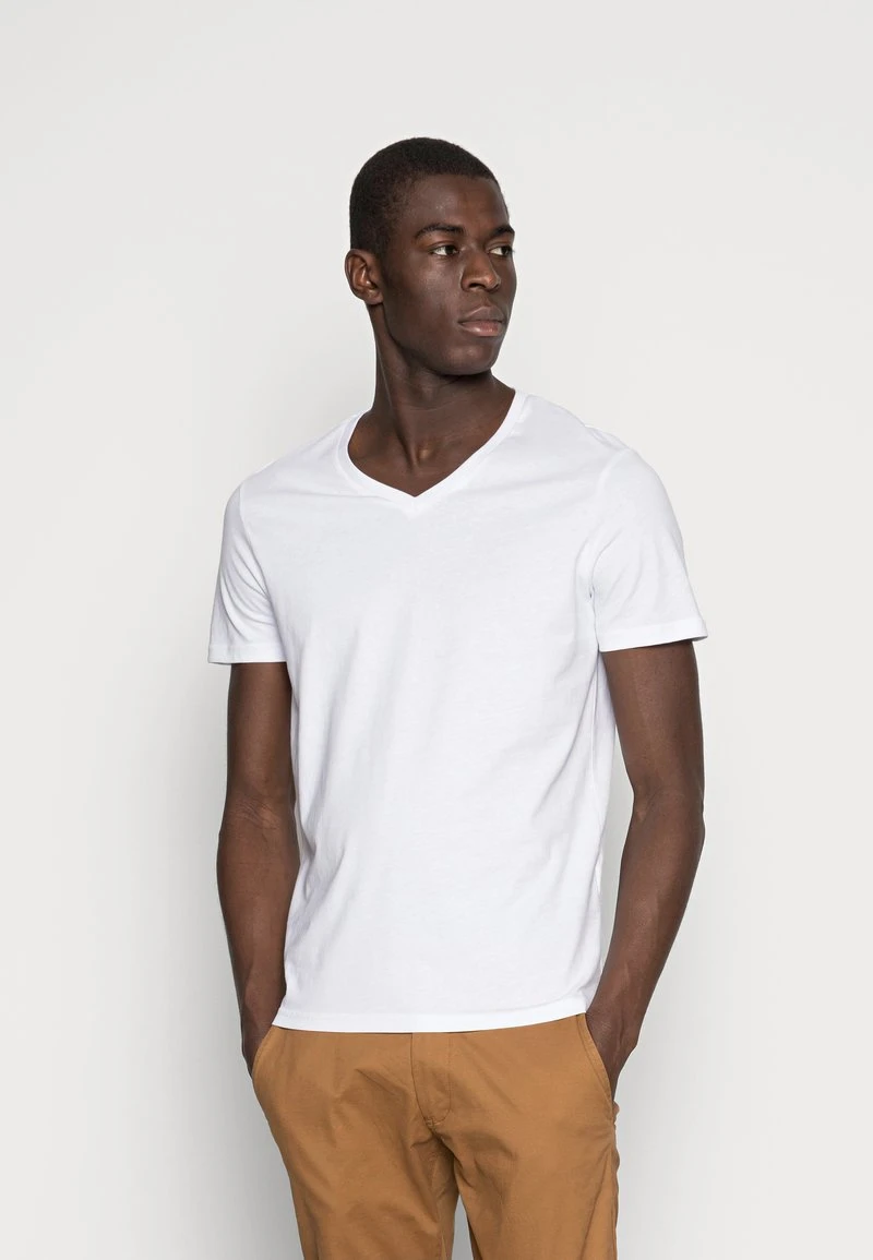 Pier One 5 PACK - T-Shirt Basic - White/blue/black 4 Pier One 5 PACK - T-Shirt Basic - White/blue/black – Bild 2