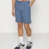 Pier One LINEN BLEND DRAWCORD SHORTS - Shorts - Blue -Pier One Verkaufsgeschäft 3ed7af71cb3f4deeb750cc63959c017b