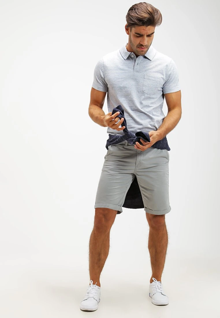 Pier One Poloshirt - Light Blue Melange 4 Pier One Poloshirt - Light Blue Melange – Bild 2