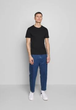 Pier One T-Shirt Basic - Black/white/blue -Pier One Verkaufsgeschäft 57ef8b5d90b840ff83dd93f74f432d58 1