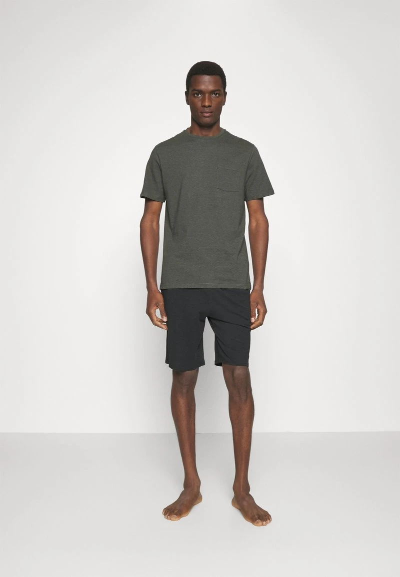 Pier One Nachtwäsche Set - Black/khaki 3 Pier One Nachtwäsche Set - Black/khaki