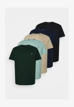 Pier One 5 PACK - T-Shirt Basic - Dark Green/beige/light Blue 13 Pier One 5 PACK - T-Shirt Basic - Dark Green/beige/light Blue -Pier One Verkaufsgeschäft 7af36362bd71478faf64c035d446b9b1