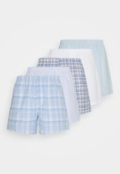 Pier One 5 PACK - Boxershorts - Light Blue/white -Pier One Verkaufsgeschäft 843919d02a024465b4f0a52da0998e48