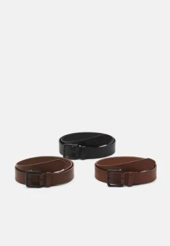 Pier One 3 PACK UNISEX - Gürtel - Black/brown /cognac -Pier One Verkaufsgeschäft 88ed98c354f84bff9b43540293b418f9 2