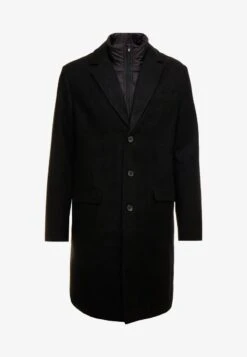 Pier One Klassischer Mantel - Black -Pier One Verkaufsgeschäft 89beb77879e74642a3f46a6222d3711f