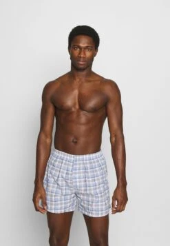 Pier One 5 PACK - Boxershorts - Light Blue/white -Pier One Verkaufsgeschäft 99a4bd53733c43c3a89af2e6271e1a81