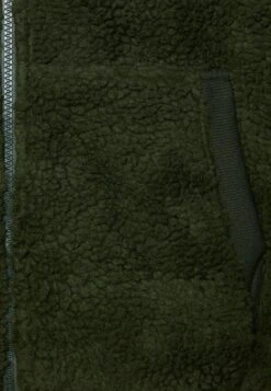 Pier One BORG ZIP-UP JACKET - Fleecejacke - Dark Green -Pier One Verkaufsgeschäft b36b213309db429a9a051cbae9dee2b1