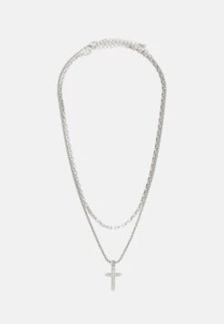 Pier One 2 PACK - Halskette - Silver-coloured