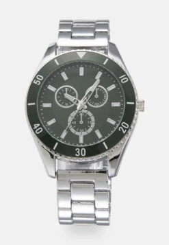 Pier One UNISEX - Uhr - Silver-coloured/green -Pier One Verkaufsgeschäft c7a491457a8c42da8cb2e92a4f755731 1