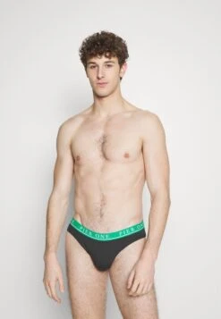 Pier One BRANDED WAISTBAND BRIEFS 3 PACK - Slip - Black -Pier One Verkaufsgeschäft ce9530d43d744385b55479d22aaeaad2