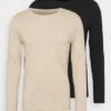Pier One 2 PACK - Langarmshirt - Beige/black 2 Pier One 2 PACK - Langarmshirt - Beige/black -Pier One Verkaufsgeschäft d533123e775a492083ca7a6095e3993b