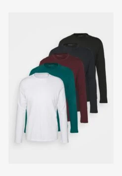 Pier One 5 PACK - Langarmshirt - White/dark Blue/black -Pier One Verkaufsgeschäft d83220e9e54d43fcb8998bbd6af96e96