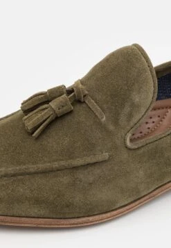 Pier One LEATHER - Slipper - Green -Pier One Verkaufsgeschäft e1f88111880d4b22b149d345f9e0d086