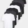 Pier One 7 PACK - T-Shirt Basic - Mottled Dark Grey/white/black 1 Pier One 7 PACK - T-Shirt Basic - Mottled Dark Grey/white/black -Pier One Verkaufsgeschäft e7f6e83a5fc54fbaaa5e7624e6a8a452