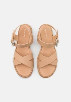 Pier One LEATHER - Riemensandalette - Beige -Pier One Verkaufsgeschäft efe3a4419dd64fed9e5a1ad795b3f40c