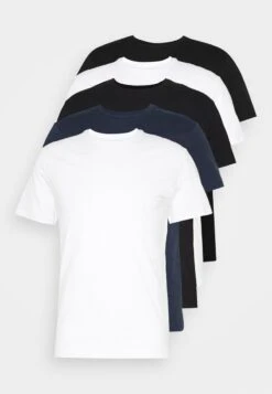 Pier One T-Shirt Basic - Black/white/blue -Pier One Verkaufsgeschäft f1b37127ec2d45f98139c878d4f29450